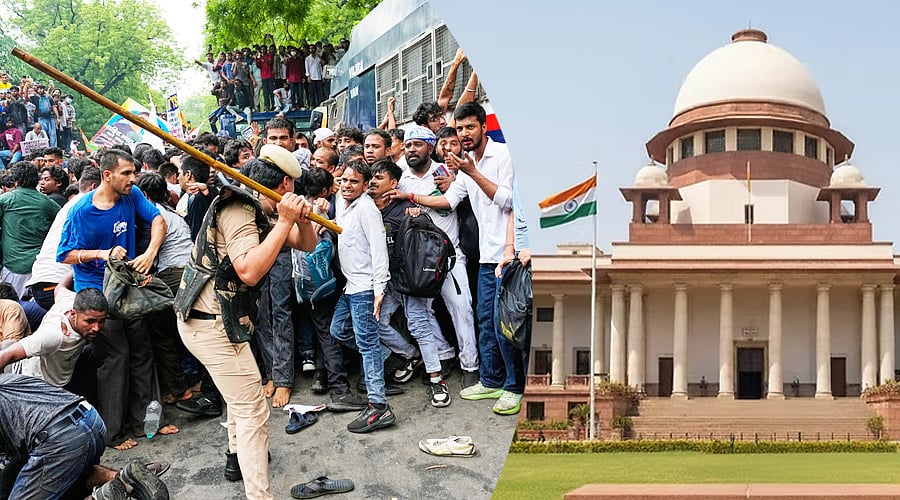 நீட் போராட்டத்தில் போலீஸாரின் செயல்: `சட்டம் தன் கடமையைச் செய்யும்' - அதிரடி காட்டிய உச்ச நீதிமன்றம்