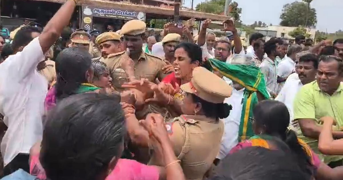 திருப்பூர்: விளை நிலங்களில் எண்ணெய் குழாய் பதிக்கும் பாரத் பெட்ரோலியம்; வீதியில் இறங்கிய விவசாயிகள்!