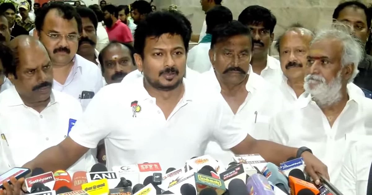 'என் பெற்றோர் என்னை அப்படி வளர்க்கவில்லை; இது தரங்கெட்ட அரசு!' - திருச்சியில் கொந்தளித்த உதயநிதி!