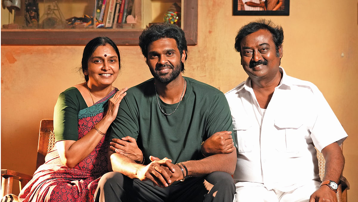 சண்முக பாண்டியன்: 'குற்றப்பரம்பரை' குறித்து சசிகுமார் தான் சொல்ல வேண்டும்