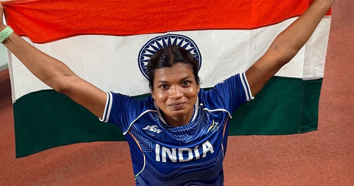 Asian games: காலில் அறுவை சிகிச்சை; விடாமுயற்சியால் வெண்கலம் வென்ற மயிலாடுதுறை வீராங்கனை!