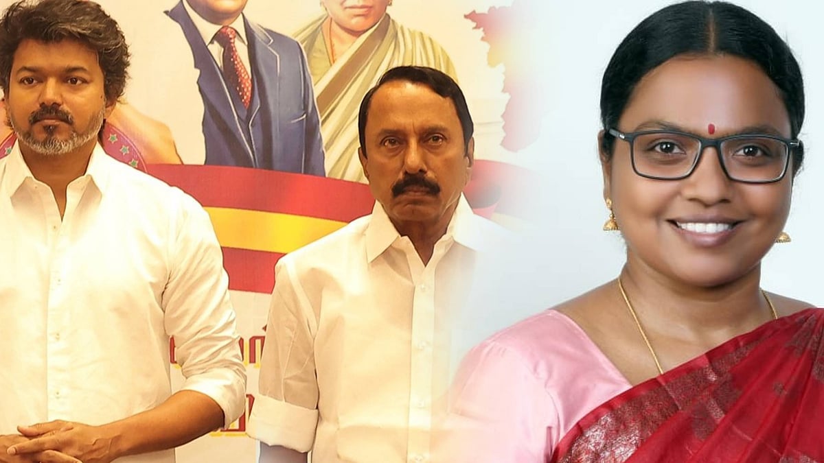 `செங்கோட்டையன் அழுத்தத்தால்தான் இந்தக் கைது நடவடிக்கை நடந்துச்சு..!' - நாதக கார்த்திகா பேட்டி