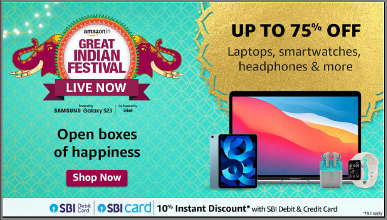 Celebrate savings at  Festival Sale 2023: Up to 55% off on