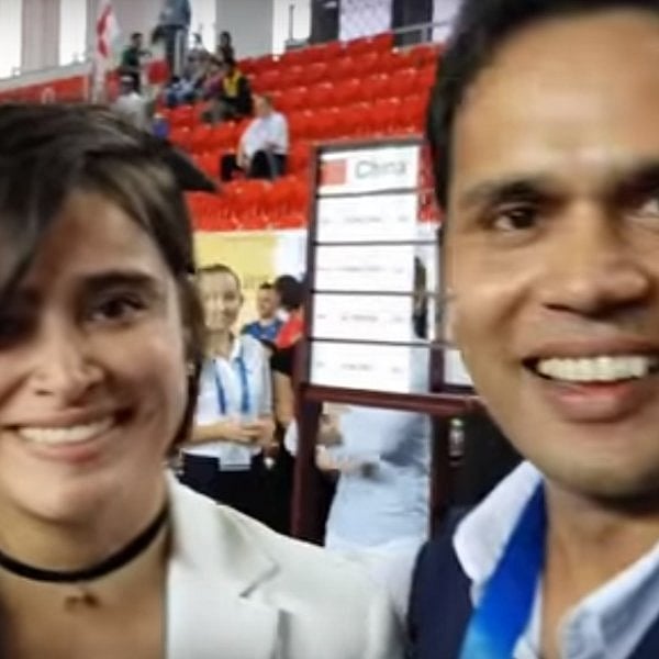 செஸ் ஒலிம்பியாட்டில் கொலம்பிய வீராங்கனைக்கு ப்ரொபோஸ் செய்த இந்திய வீரர்