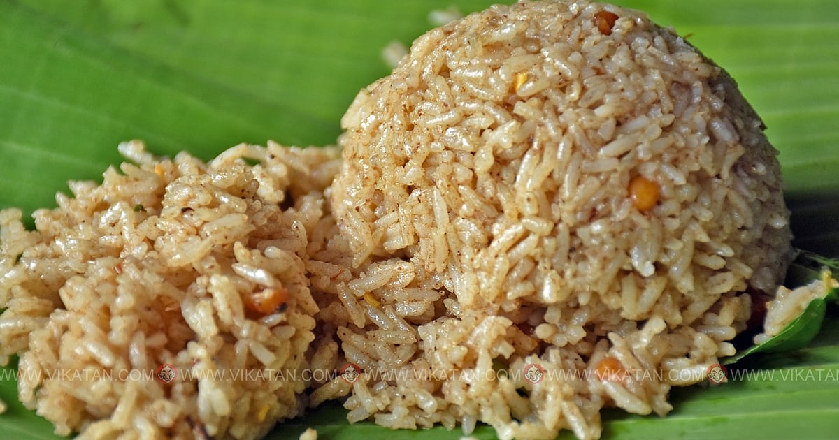 Verity Rice Food Image பொங்கலையும் ஒரு கை பார்ப்போம்ல....! | Madurai special verity rice - Vikatan