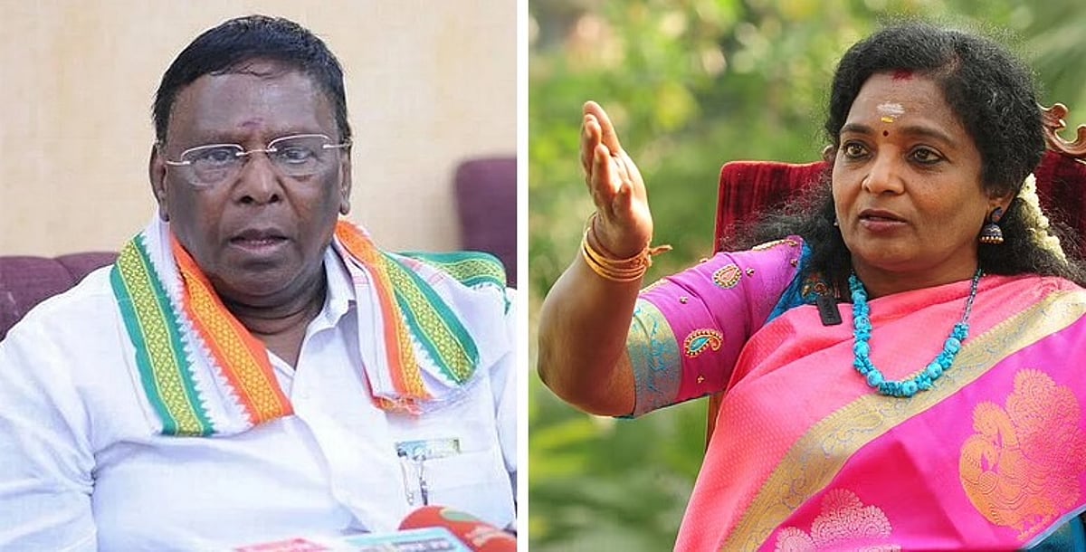 பூசி மொழுக நினைக்கிறார் ஆளுநர் தமிழிசை!” – முதல்வர் ரங்கசாமியின் விரக்தி குறித்து நாராயணசாமி | puducherry former chief minister narayanasamy slams governor tamilisai - Vikatan