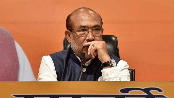 மத்திய அரசுக்கு நன்றிக்கடன் பட்டுள்ளேன்... - மணிப்பூர் முதல்வர் பைரன் சிங் ராஜினாமா