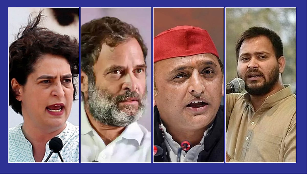 பிரியாங்கா காந்தி, ராகுல் காந்தி, அகிலேஷ் யாதவ், தேஜஸ்வி யாதவ்
