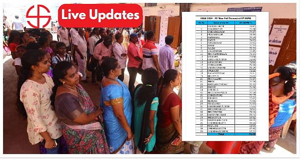 Elections 2024: தமிழ்நாட்டில் 7 மணி நிலவரப்படி 72.09 சதவீதம் ...