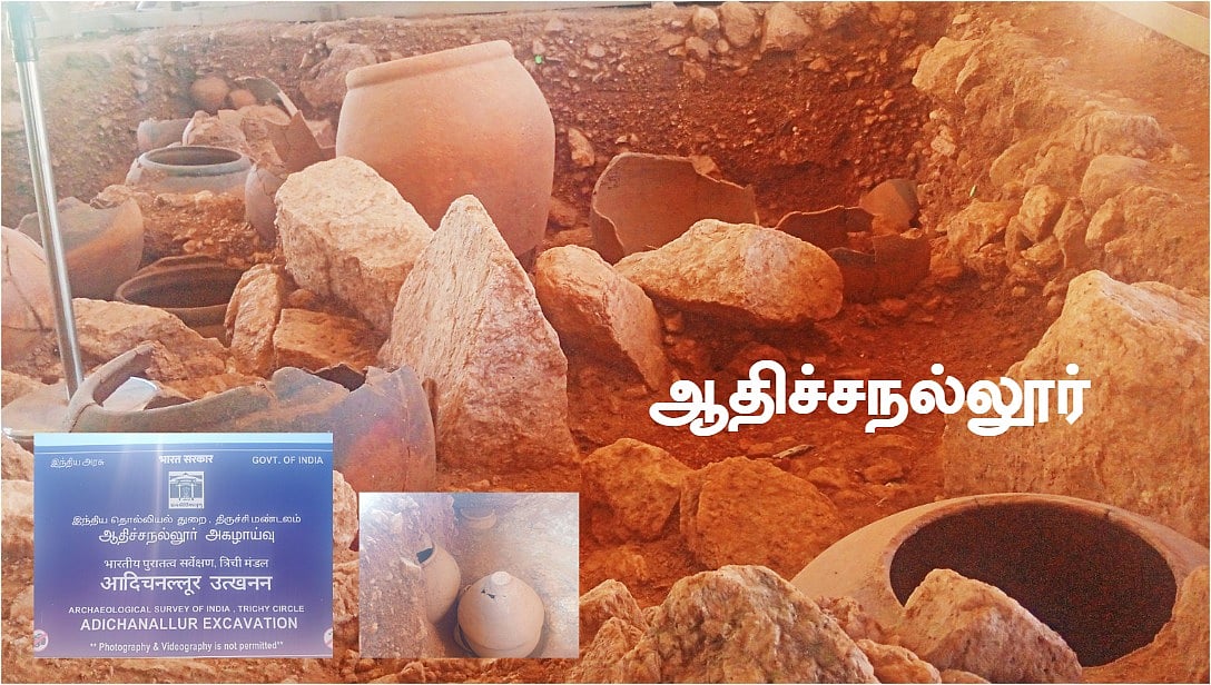 ஆதிச்சநல்லூர்: ``எலும்புக்கூடு நெற்றியில் ஓட்டை இருக்க இதுதான் காரணம் -முத்தாலங்குறிச்சி காமராசு