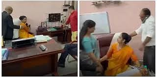 உ.பி:பள்ளியின் பெண் முதல்வரை கட்டாயப்படுத்தி இருக்கையிலிருந்து அகற்றிய பிஷப் தரப்பு - வீடியோ சர்ச்சை