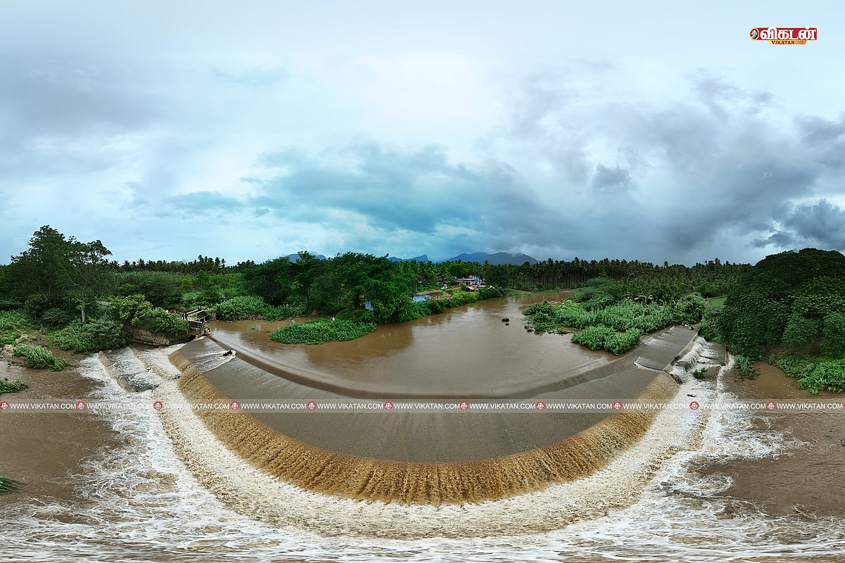 கோவையில் தொடரும் கனமழை...  நிரம்பி வழியும் நீர்நிலைகள்..! - சில்லென்ற புகைப்படத் தொகுப்பு!
