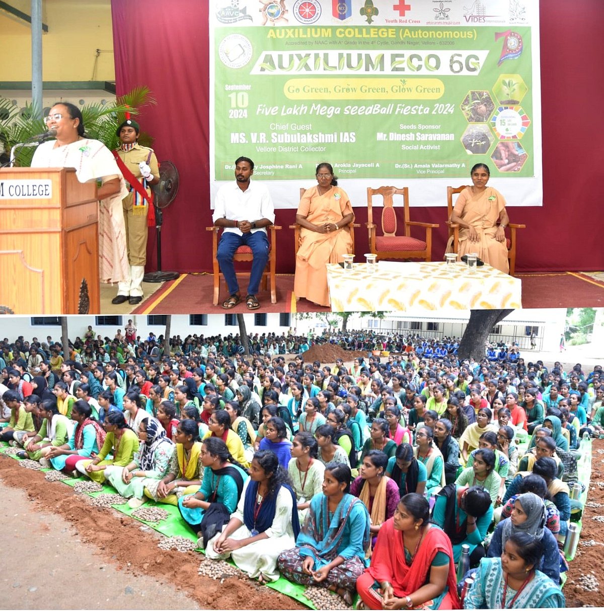 வேலூர்: ஒரே நாளில் 5 லட்சம் விதைப்பந்துகளை தயார் செய்த மாணவிகள்... பசுமையாக்கப்படும் 5 மலைகள்!