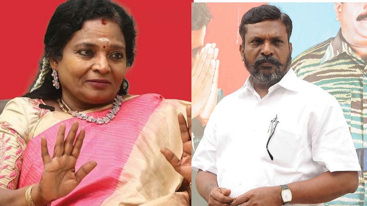 Tamilisai: ``வக்கிரத்தின் அடையாளமாக திருமாவளவன் இருக்கிறார்!" - காட்டமாக பேசிய தமிழிசை | tamillisai soundararajan press meet - Vikatan