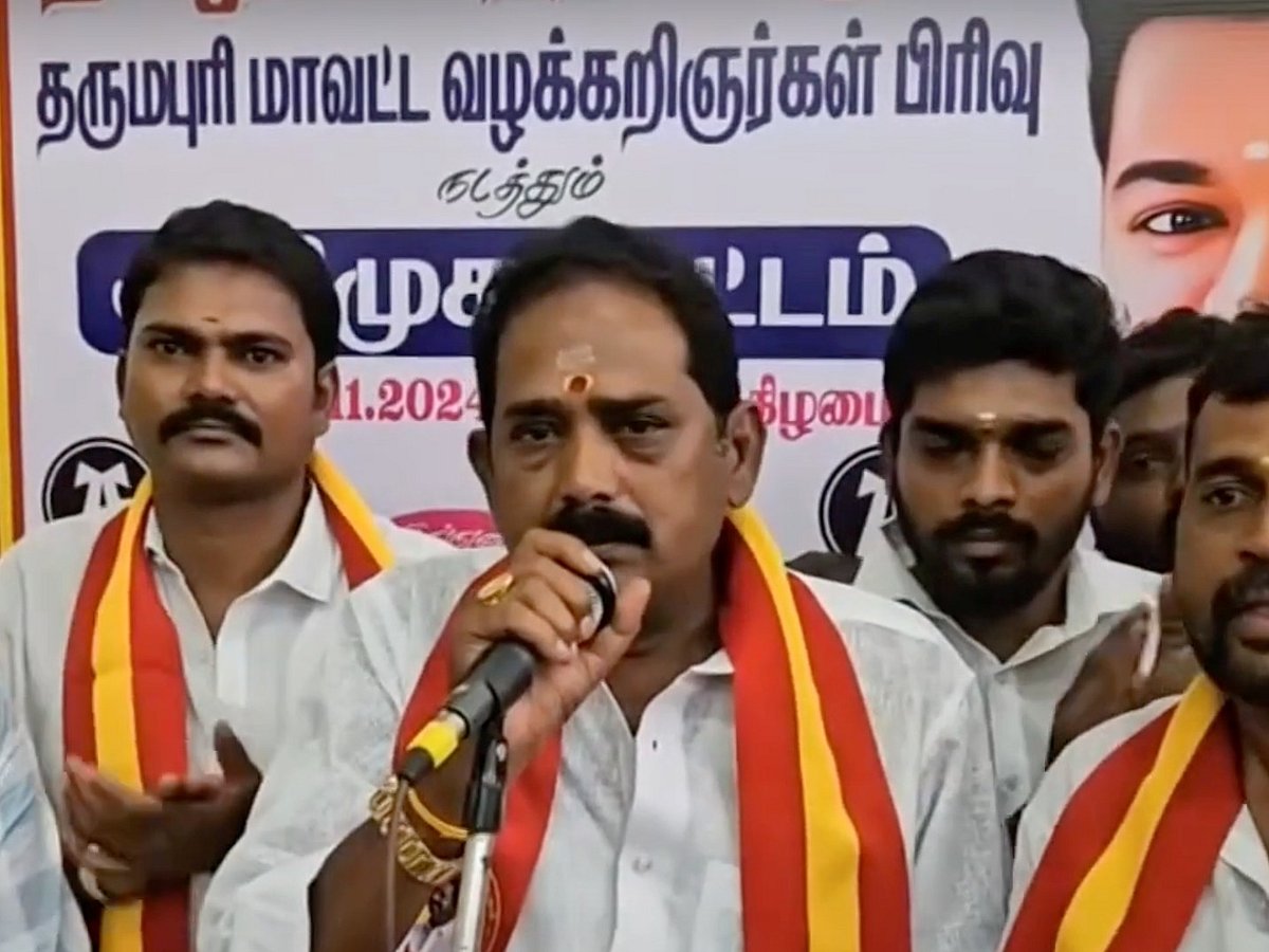 TVK Vijay: ``2026 தேர்தலில் தருமபுரி தொகுதியில் விஜய் போட்டியிடுவார் -த.வெ.க மாவட்டத் தலைவர் சிவா