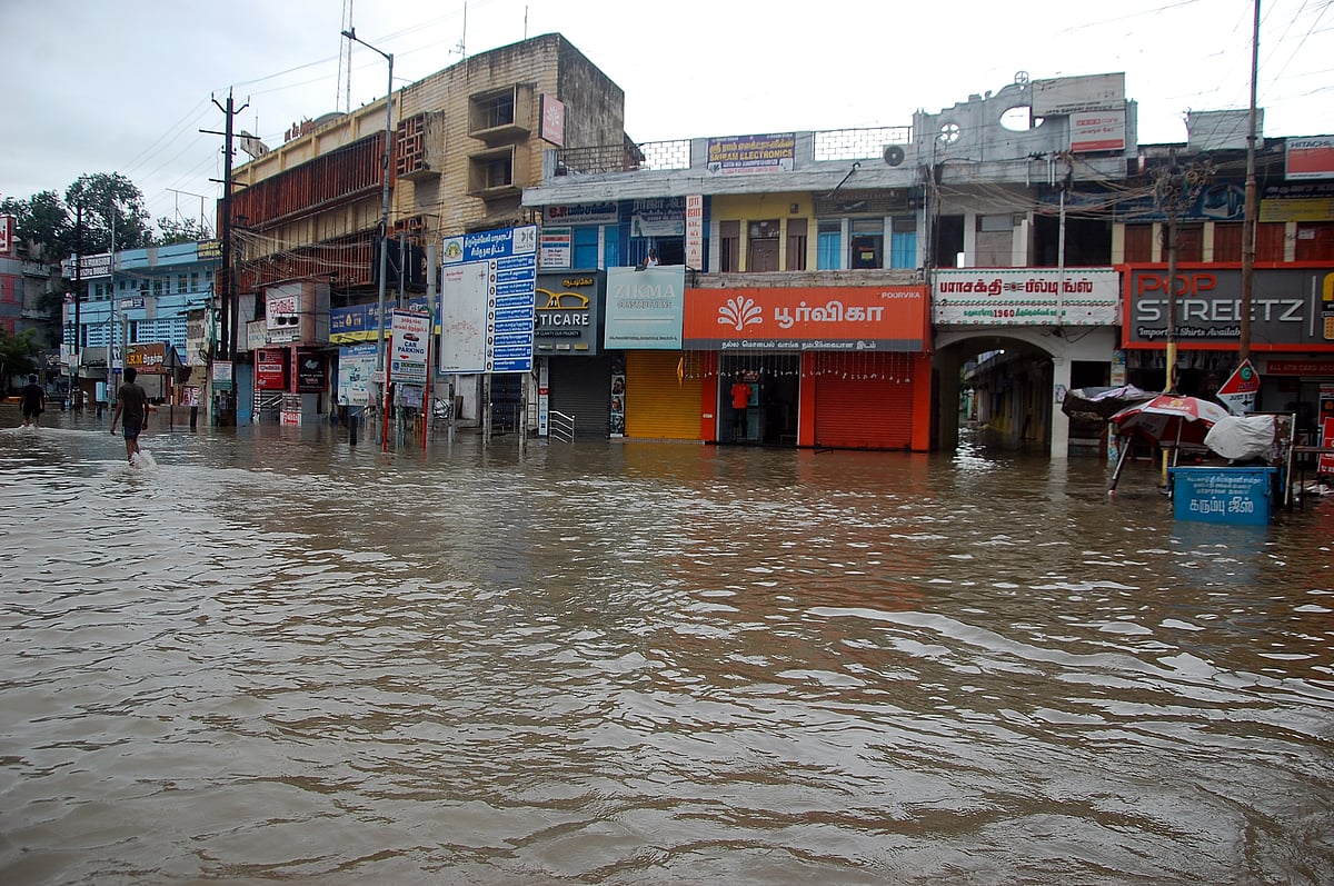 மிதக்கும் நெல்லை சந்திப்பு; கரைபுரண்டு ஓடும் தாமிரபரணி... நெல்லை `வெள்ளம் காட்சிகள்!