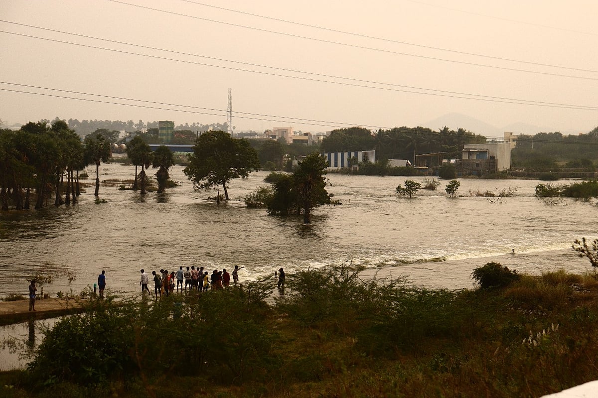 சென்னை: தொடர் மழையால் நிரம்பிய செம்பரம்பாக்கம் ஏரி; நீர் திறப்பைக் காண குவிந்த மக்கள்!