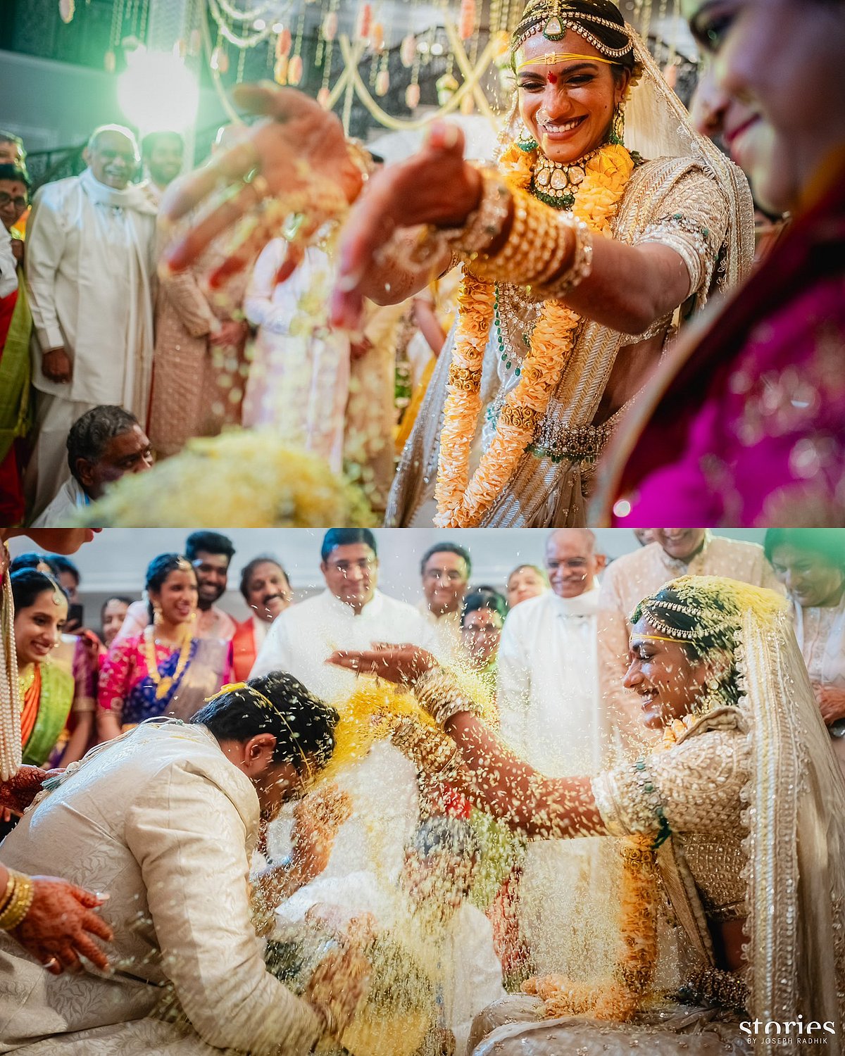 PV Sindhu: அஜித், சிரஞ்சீவி, மிருணாள்... பி.வி சிந்து - வெங்கட் தத்தா சாய் திருமணம் | Photo Album