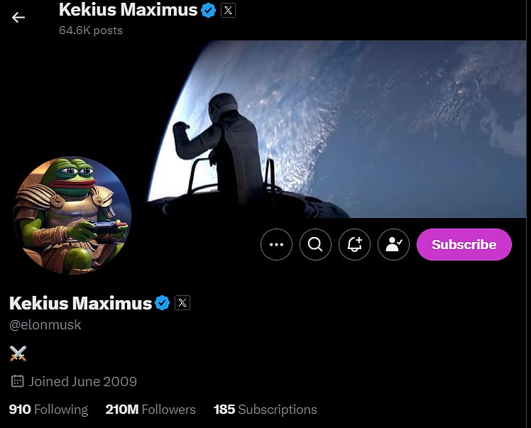 Kekius Maximus: தனது பெயரை மாற்றிய எலான் மஸ்க்... எகிறிய கிரிப்டோ கரன்சி காயின் மதிப்பு!