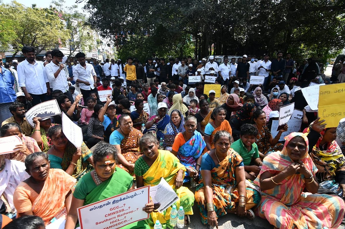 `முதல்வர் தாத்தா எங்களால ஸ்கூலுக்குப் போக முடியல! - சென்னைக்குள் ஒரு இரயில்வே தீவு