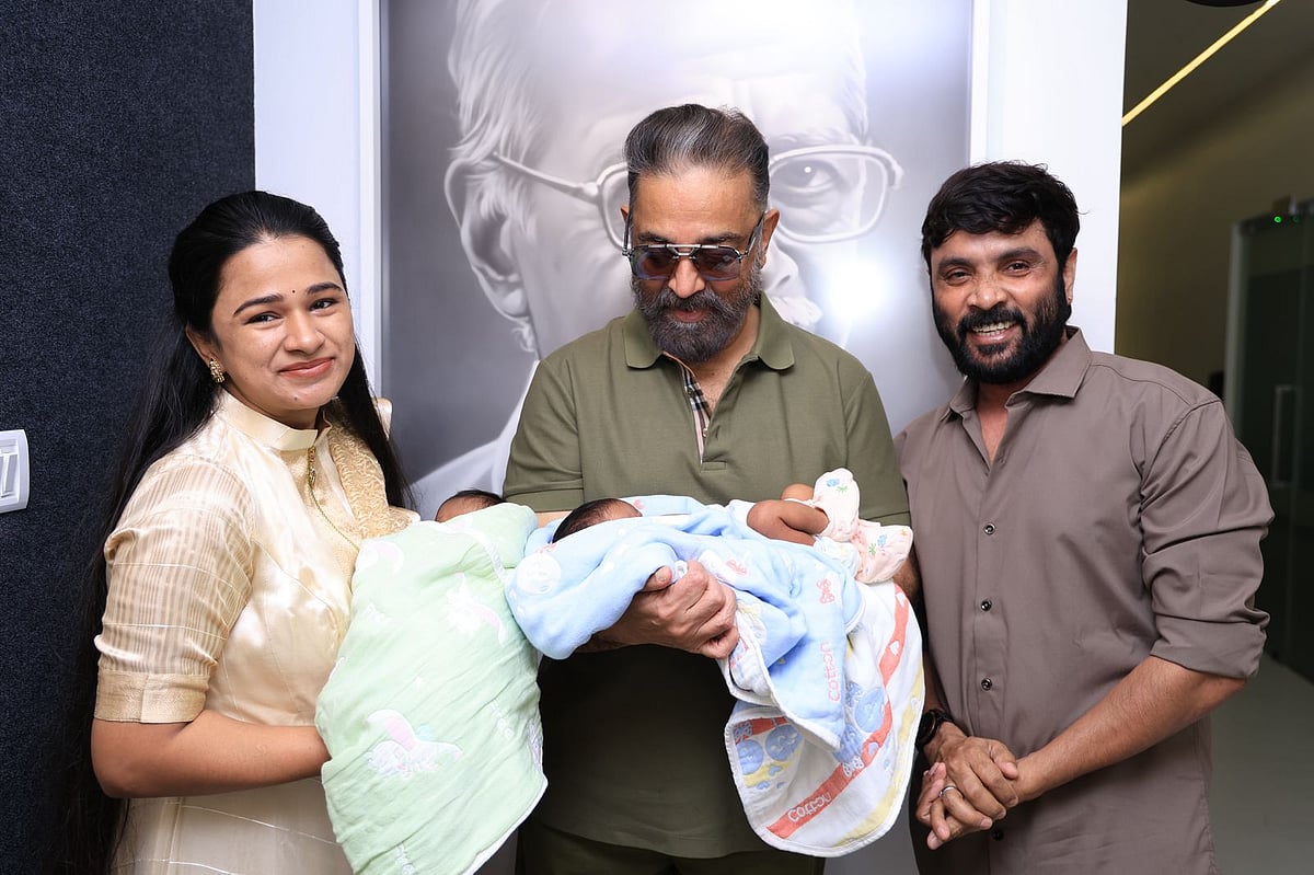 Kamal Haasan: தங்க மகள்களுக்குக் காதல்... கவிதை... - சினேகனின் குழந்தைகளுக்குப் பெயர் சூட்டிய கமல்