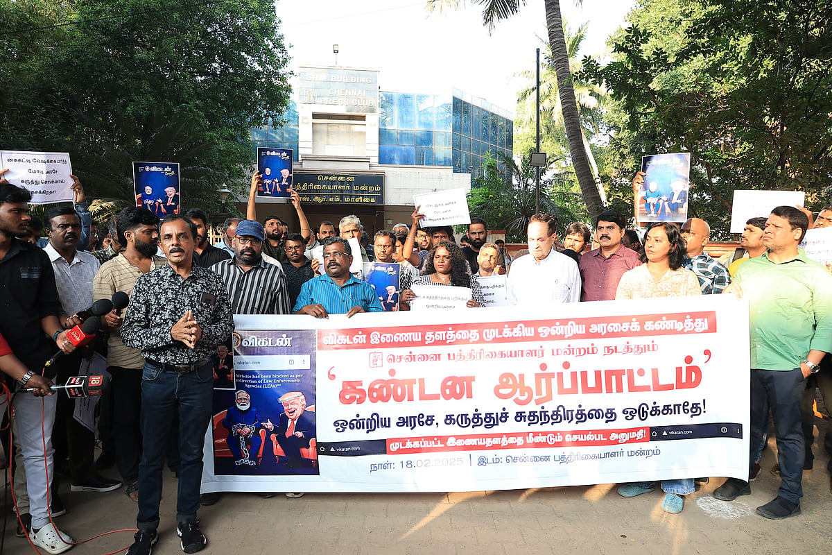 ஒவ்வொரு தனிமனிதனின் சுதந்திரத்துக்கும் எதிரான தாக்குதல்! - விகடன் குழும ஆசிரியர் அறிவழகன்
