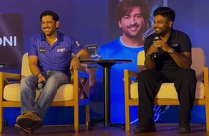 Dhoni: என் வழி.. தனி வழி - மாஸாக பஞ்ச் டயலாக் பேசிய தோனி; வைரலாகும் வீடியோ