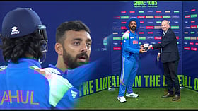 Varun Chakaravarthy : ``பதற்றமாக இருந்தேன்; ரோஹித்தான் தேற்றினார்.." - ஆட்டநாயகன் வருண் சக்கரவர்த்தி