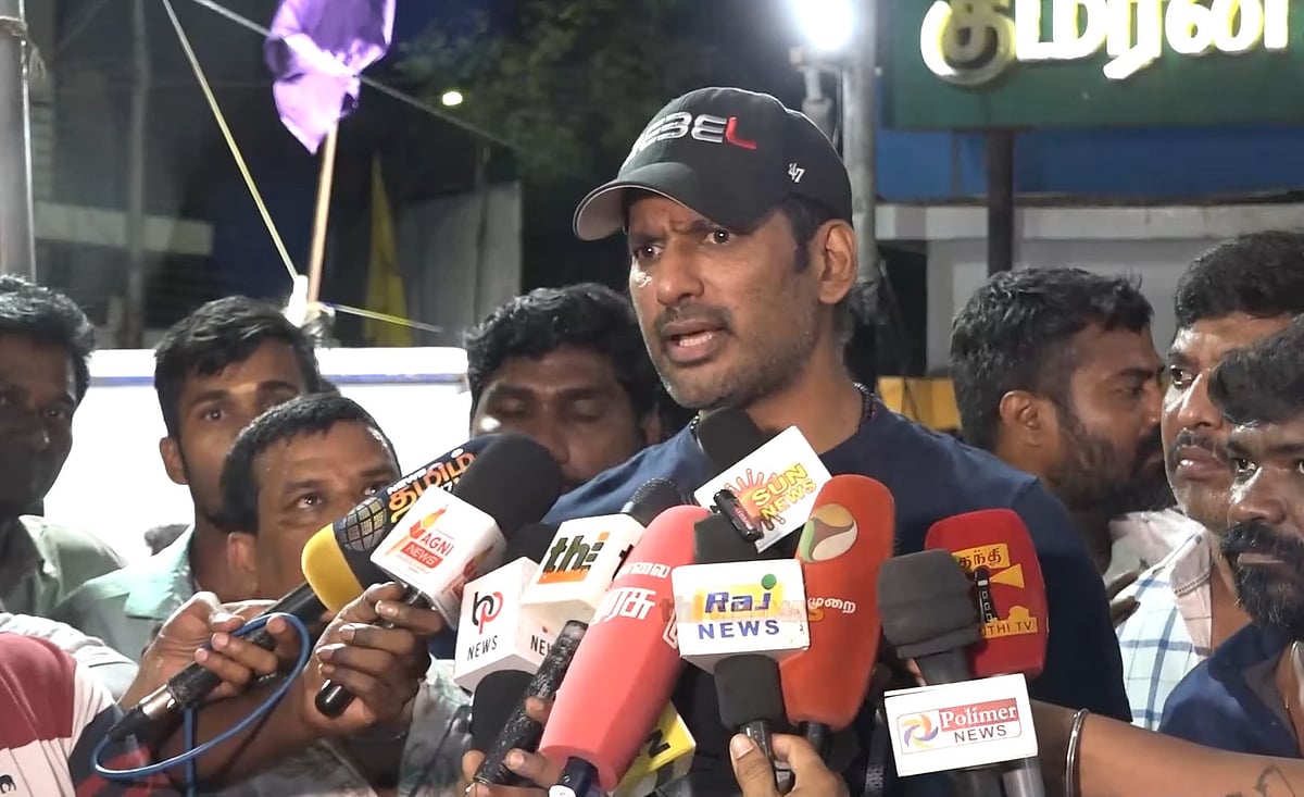 Vishal: ``விஜய் முதலில் பத்திரிகையாளர்களை சந்திக்கட்டும், அப்புறம்...- நடிகர் விஷால் பேசியதென்ன?