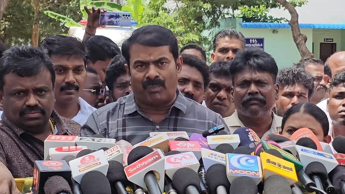 `அந்த வேலைக்குப் என்ன பெயர் சொல்வீர்கள்?’ - நடிகை புகார் குறித்த கேள்வி; சீமான் சொன்ன பதில்