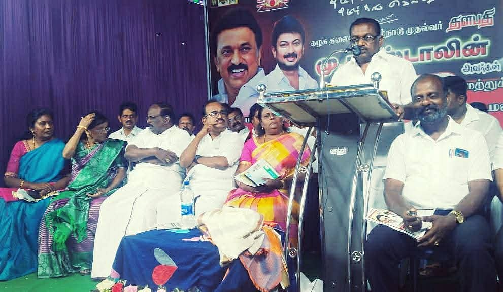 `குரங்கு கையில்  பூமாலையாக கிழக்கு மாவட்ட திமுக - விமர்சித்த சுரேஷ்ராஜன்... குமரி சலசலப்பு!