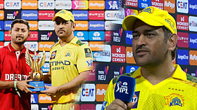 Dhoni Speech: 'எனக்கு ஏன் அவார்ட் கொடுத்தீங்க?' - ஆட்டநாயகன் தோனி ஜாலி பேட்டி