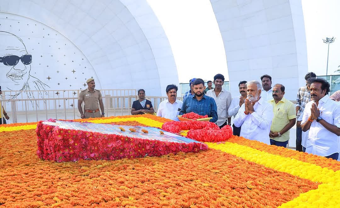 கருணாநிதி சமாதியில் கோவில் கோபுரம்: சேகர் பாபு மன்னிப்பு கோர வேண்டும் - நயினார் நாகேந்திரன்