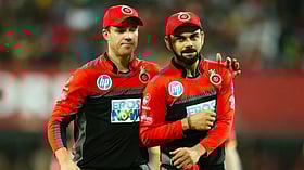 'கோலியை அப்படி சொல்லாதீங்க; ஆர்சிபி அணியின் Mr. Safety அவர்தான்' - கோலி குறித்து ஏபி டிவில்லியர்ஸ்