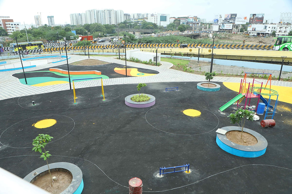Koyambedu: விரைவில் திறக்கப்படவுள்ள கோயம்பேடு சுற்றுச்சூழல் பூங்கா; முழுவீச்சில் பணிகள் |Photo Album