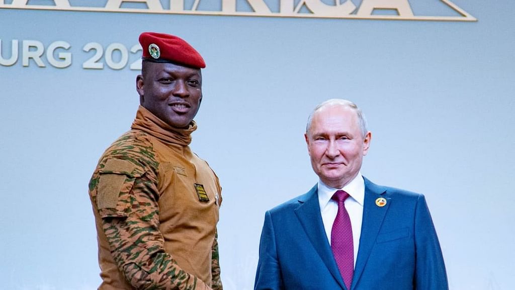 Ibrahim Traore with Putin