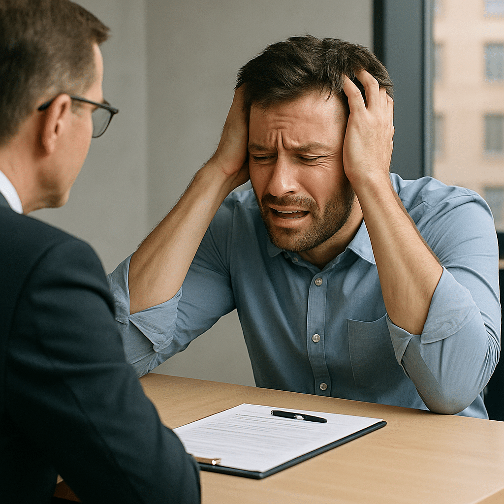 Frustrated Worker