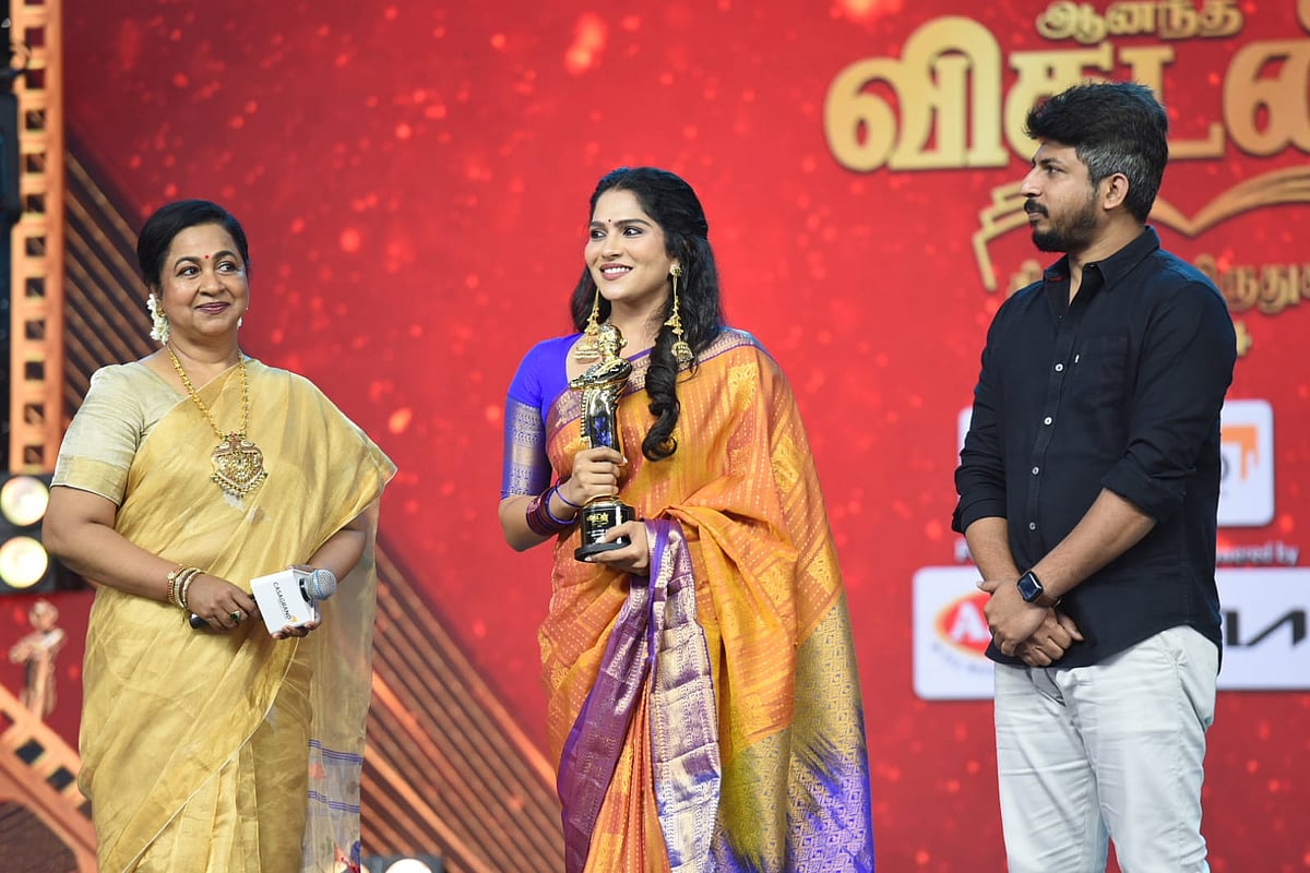 இந்தப் படம் என்னுடைய கரியரையே மாத்திருச்சு..!- ஸ்வாஸ்விகா |  Ananda Vikatan Awards