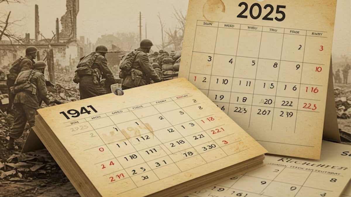 2025 -1941: ஒரே நாள்காட்டியை கொண்டிருக்கும் ஆண்டுகள்- உலகப்போர் நடந்த ஆண்டை எவ்வாறு பிரதிபலிக்கிறது?