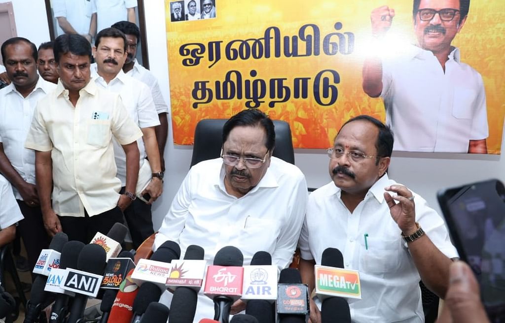 `தமிழ்நாடு-இரண்டாந்தர-மாநிலமாக-போகக்கூடாது;-ஒரே-குடையின்கீழ்-ஒன்றிணைவதே-நம்-இலக்கு’---துரைமுருகன்