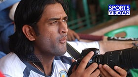 Dhoni: 'இளமைக் குறும்பு; கேமரா காதலன்!' - தோனியின் விகடன் க்ளிக்ஸ்!