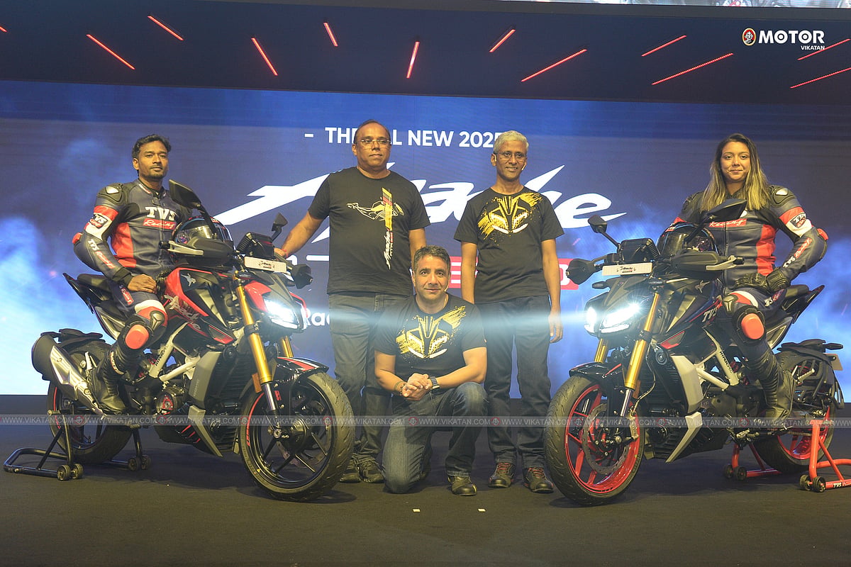 TVS Apache RTR 310: ஏகப்பட்ட டெக்னாலஜிகளுடன் அசரவைக்கும் புதிய பைக்...! | Exclusive Photos