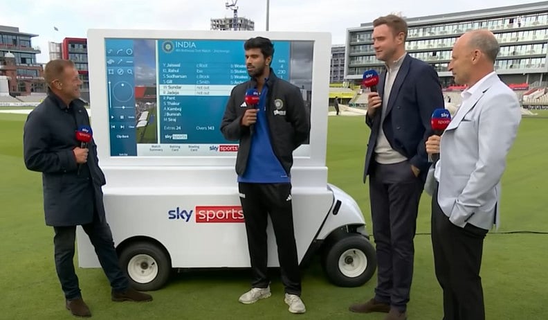 Washington Sundar:  என் குடும்பத்துக்காக... - மான்செஸ்டரில் உருகிய வாஷிங்டன் சுந்தர்