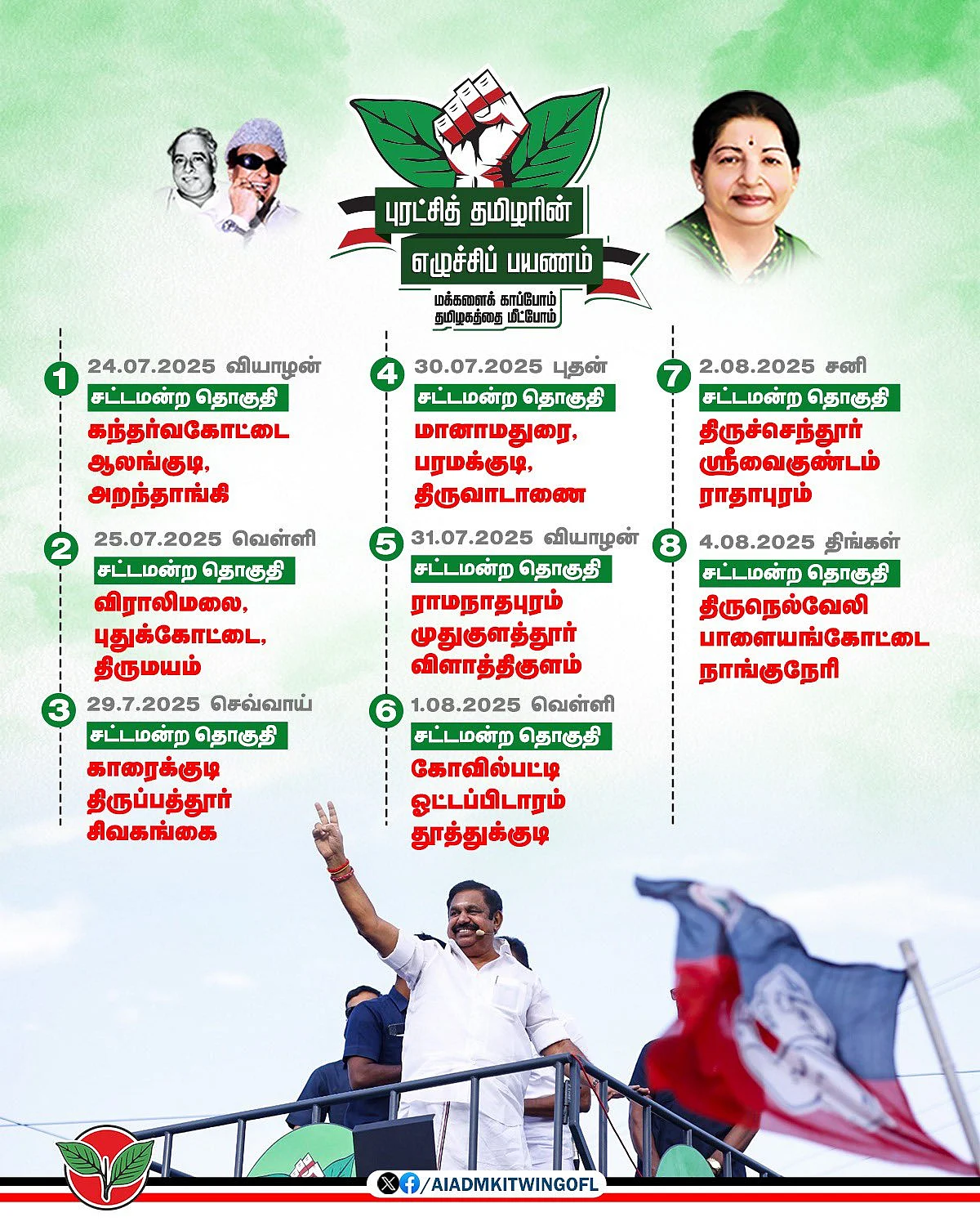 எடப்பாடி சுற்றுப்பயணம்