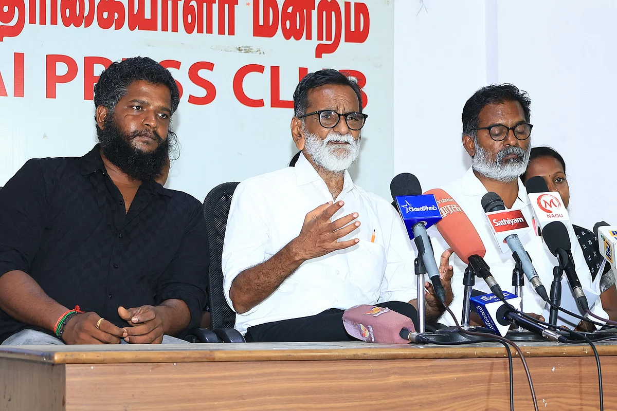 தூய்மைப் பணியாளர்களுக்காக போராட்டத்தை முன்னெடுக்கும் உழைப்போர் உரிமை இயக்க பத்திரிகையாளர் சந்திப்பு