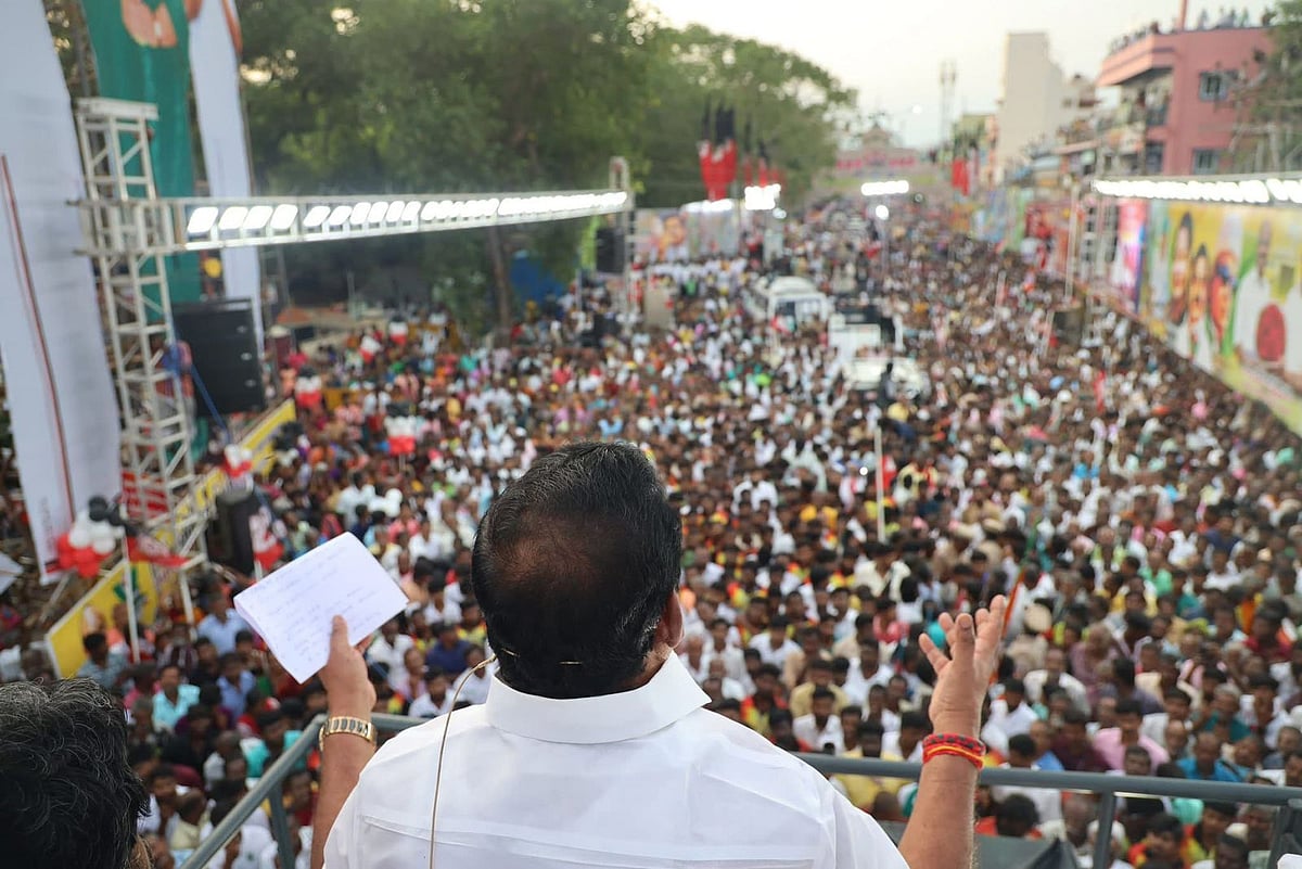 ``சென்னை மாநகராட்சி முழுதும் திமுக போலி வாக்காளர்களால் மட்டுமே வெற்றி பெறுகிறது -எடப்பாடி பழனிசாமி