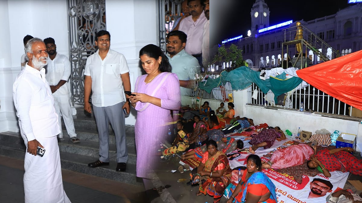 போராடும் தூய்மைப் பணியாளர்களின் கோரிக்கையை திமுக அரசு ஏற்க வேண்டும் - சீமான், கி.வீரமணி ஆதரவு