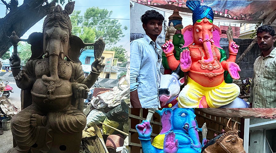 விநாயகர் விசர்ஜனம்: ``மண்சிலைக்கு திரும்பினாதான் எங்க வாழ்க்கையும், பூமியும் நல்லா இருக்கும்