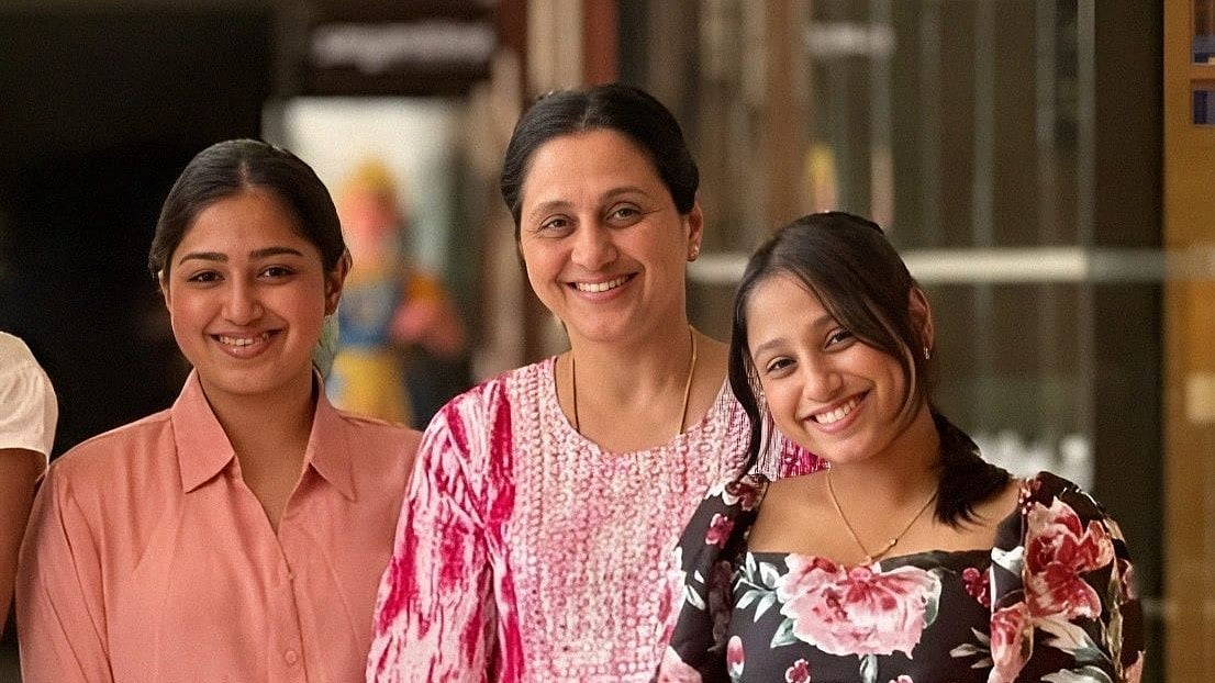 Devayani with her daughters
