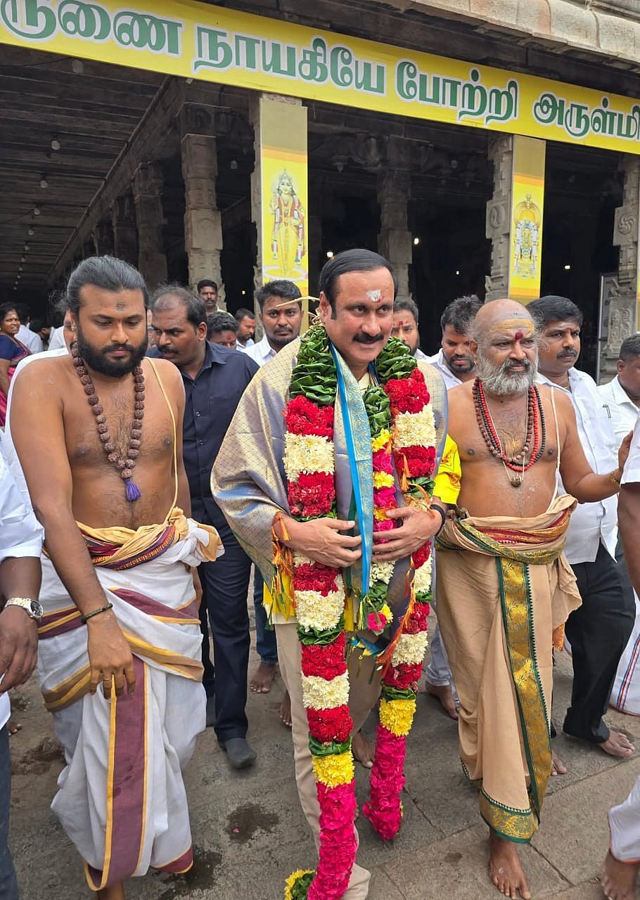 ``திருவண்ணாமலை பெரிய கோபுரத்தைக் கட்டியது, என் தாத்தா நாயக்க மன்னர்’’ - அன்புமணிக்கு எ.வ.வேலு பதில்
